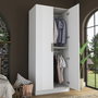Hanah Home Armario Blanco con Estanterías